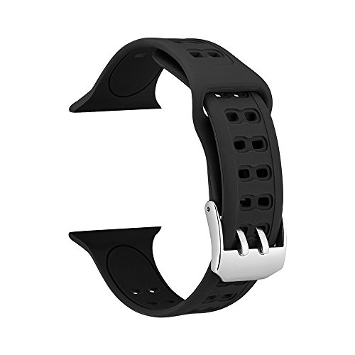 Preisvergleich Produktbild Compatible Apple Watch Armband 42mm, Soft Silikon Ersatz Uhrenarmbänder für Apple Watch Band iwatch Serie 3 / 2 / 1 + Apple Watch Schutzhülle Case (42mm, F)