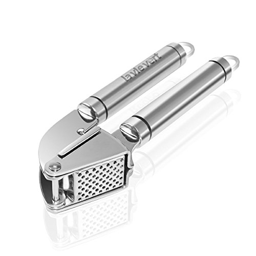 Lavievert Knoblauchpresse für ungeschälte Knoblauchzehen,aus Edelstahl(beschenkt mit Reinigungsbürstchen)( 1er Packung) - 6