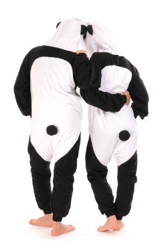 Punk Panda - Unisex Pyjamas, Jumpsuit, Onesies, Party Wear, Fun Wear For Him & Her - White Designer Jumpsuit