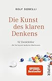 Cover zum Buch Die Kunst des klaren Denkens