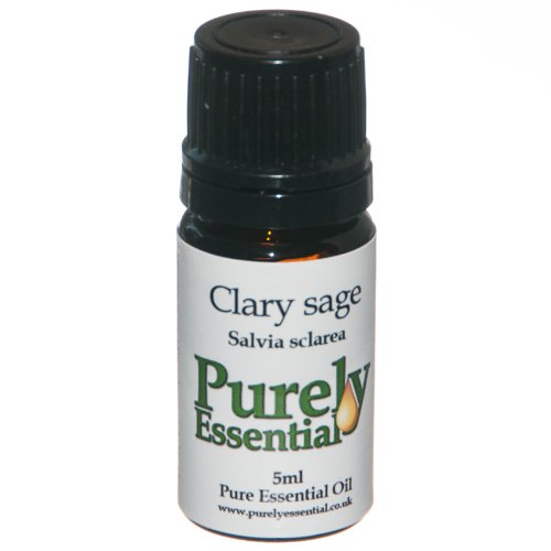 Clary Sage Essential Oil 5ml Pure and Natural, Purely Essential
