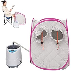 Bain/Bain De Pied Sauna à Vapeur, Cuiseur à Vapeur De Grande Capacité 2L / 67oz, Spa IntéRieur Portable, pour RéDuire La Fatigue Et DéToxifier, Couverture De BoîTe De Sauna Domestique