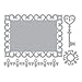 Sizzix Thinlits Border/ Label/ Medallion and Key Die Set, Pack of 4