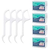 Fuerte desechables hilo dental: qivange seda dental están hechas de fibra de alto peso molecular Polietileno grado premium (hmwp), que es altamente resistente a la abrasión, ayudando a prevenir la rotura fácil entre los dientes. el mango adopta el diseño de uso fácil con un gancho en el extremo para evitar dañar los dedos cuando lo sostiene.