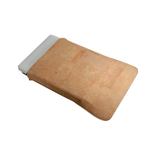 Zignum MacBook Sleeve bis 33cm (13 Zoll), wasserabweisend, Samtfutter, Kork natural - 3