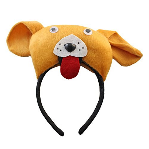 Hund Kopfband – SODIAL(R)3D Hund Huendchen Kopfband Tier Bauernhof Erwachsene Kinder Kostuem Maske - 2