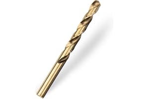 Meccion HSS-Co Profesjonalne wiertło do metalu, wiertło spiralne do wiercenia w stali nierdzewnej i metalu, DIN 338 (12 mm x 151 mm x 1 szt.)