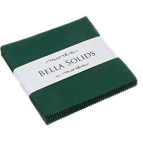 MODAFabric Bella Solids Charm Chris Green