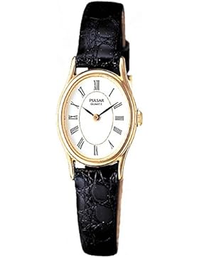 Pulsar Damen-Armbanduhr Analog Quarz Leder PPGD64X1