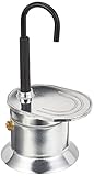 Aus Aluminium gefertigt Relags Espresso Maker Alu Kanne, Silber, One Size
