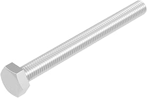 SECCARO vite esagonale M8 x 85 mm, acciaio inox V2A VA A2, DIN 933/ISO 4017, esagono esterno, 20 pezzi