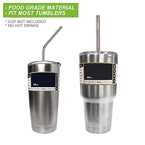 HOOMEE Cannucce in Acciaio Inox Riutilizzabili (Set da 8) con E-Book Ricette - Alternativa Ecologica alla Plastica… - immagine 6