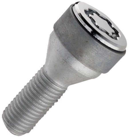 McGard 27216SL Ultra High Security - Tornillos antirrobo para rueda (base cónica, M12 x 1,25, longitud del vástago 24,1 mm, SW17)