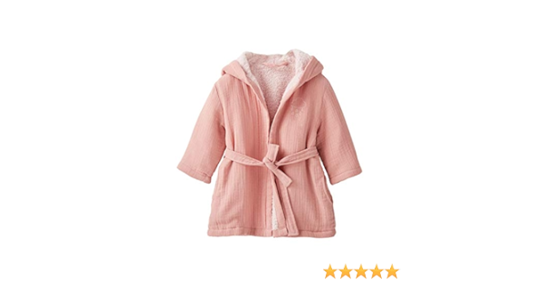 Vertbaudet Peignoir Bebe En Gaze De Coton Red 24 Months 86 Cm Amazon Co Uk Clothing