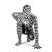 Price comparison product image Classic Peter Parker Black Spider-man costume Spiderman costume Cosplay zentai Costume Adult Halloween Fancy Dress Party movie Costume Props,Black-90~100cm