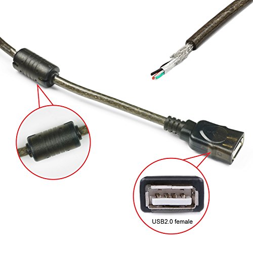 Incutex USB 2.0 Verlängerungskabel 480 Mbit/s USB Verlängerung mit Stecker/Buchse USB 2.0 Extension Cable, 10m - 4