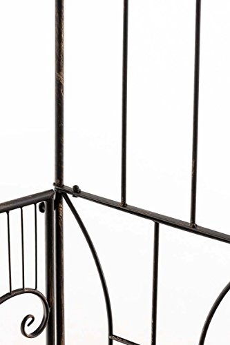 CLP Rosenbogen mit Bank NOSTALGIE, Eisen, Landhaus-Stil, 140 x 45 cm, Höhe 220 cm bronze - 9