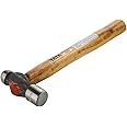 TATA AGRICO Ball Point Hammers - Drop Forged Steel, Seasoned Wood Handle,| Home & Industrial Use, Garage|- (500 Gms/Set Of 1Pcs) -Brown And Gray