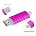 Produktbild USB-Speicherstick (128 GB, 3.0, 2 in 1, für Android Smartphone, Tablet, Computer, TV, DVD, Auto usw.) rosa Rose 128 GB