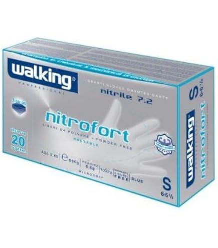 Guanti In Nitrile Monouso Nitrofort Taglia L - Confezione Da 100 Pezzi, Per Professionisti E Hobby