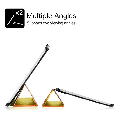 Fintie Samsung Galaxy Tab E 9.6 Hülle Case – Ultra Schlank Superleicht Ständer Smart Shell Cover Schutzhülle Etui Tasche für Samsung Galaxy Tab E T560N / T561N 24,3 cm (9,6 Zoll) Tablet-PC, Orange - 8