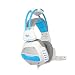 Produktbild Headset 7.1 Stereo-Kanal Professionelle Esports Hören Sprache Unterscheidendes Kabelmikrofon Subwoofer Rauschunterdrückung Spiel Headset Stereo-Surround-Computer-Headset sport ( Color : White Blue )