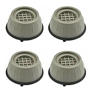 Primelife Plastic 4 Pcs Anti Vibration Pads, Shock and Noise Cancelling Washing Machine Support, Washing Machine Feet Stabilizer, Washer Antivibration Pads - Multicolor (WM Base)