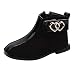 Produktbild Sannysis Winter Warm Schuhe Kinder Wildlederschuhe Oxford Schnürhalbschuhe Liebe Booties Lederstiefel Prinzessin Schuhe Warmen Schnee Stiefel