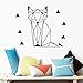 Produktbild Hübsche Geometrie Fuchs Wa Aufkleber Removabe Aufkleber Wapaper für Kinder Baby Zimmer Home Schlafzimmer Dekor Viny Wa Decas mura30cm X 34c