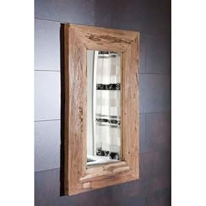 Teak Spiegel Unikat Massivholz 60 x 100 x 4 cm: Amazon.de: Küche & Haushalt