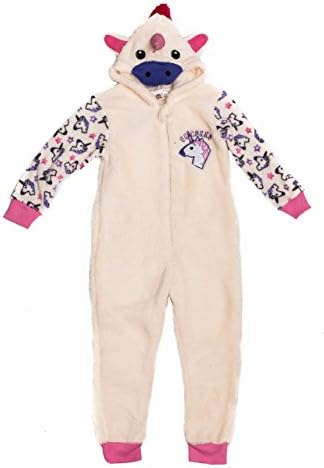 Phonicon Unicorn Sparkling Cream Dress Up Character Fleece Onesie 6-7 Years