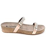 Rutschfeste Sohle Mephisto Ivana Damen Sandale Roségold (38 EU)