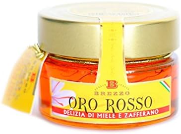 Acacia Honey &amp; Pure Saffron | Ideal on Cheeses | Handmade in Italy | 120 g