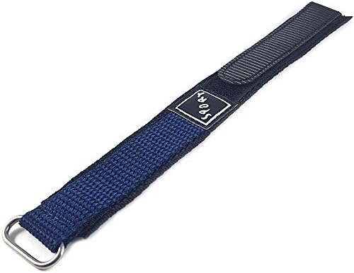 Talk Time Wrap Around Hook and Loop Sports Watch Strap Band Blue