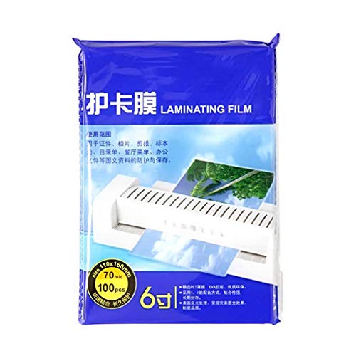 Preisvergleich Produktbild SODKK 6-Zoll-Laminierfolie - 70 Mikron (110 * 160mm), 100 pcs
