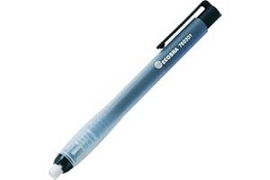 Ecobra 5 x Eraser Pens Transparent/Black 6.8 mm