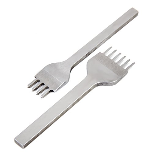 Set 4 Stk. Lederverarbeitung DIY Leder Handwerk Werkzeuge Loch Stanzen Nähte Punch Werkzeug Set Stift 4mm - 5