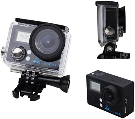 JIDIMI Full HD 2.0 Inch Action Camera 1080P 12MP Sports Camera Action Cam Underwater 30m/98ft Waterproof Camera and Mounting Accessories Kit for Diving/Bicycle/Climbing/Swimming etc (Black)