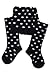 Weri Spezials Baby and Children Tights, Black/White Peas, Size: 2-3 years (92/98)