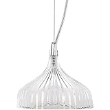 Kartell E' Lampada a Sospensione E14, Cristallo, 13.5ⵁx14.5 cm