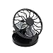 Produktbild Handventilator SUCES Mini Handventilator Ventilatoren Notebook Laptop Computer Geschwindigkeiten für Indoor Outdoor Portable Clip On Solar Cell Fan Sun Power Energy Panel Cooling Summer Cooler (8CM*7CM*6CM, Schwarz)