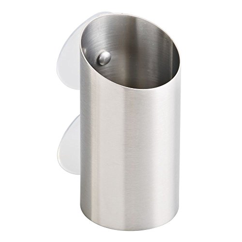 InterDesign 41970EU Forma Zahnbürsten und Rasierapparat-Halter aus gebürstetem Edelstahl
