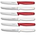 Produktbild 6 Stück Tafelmesser Tischmesser Brotzeitmeser VICTORINOX Rot Weiß Weiss CLASSIC