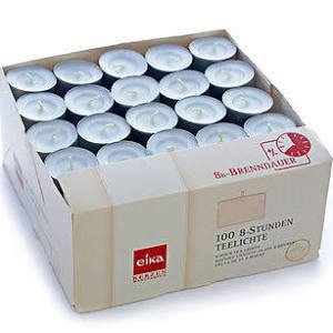 Teelichter 100er Beutel 8 Stunden Brenndauer - 2