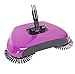 Produktbild dingsheng 3 in 1 Haushalts Lazy Automatische Hand Push Sweeper Besen 360 Grad drehbar Reinigung Maschine Fegen Werkzeug ohne Strom Kehrschaufel Mülleimer violett