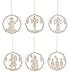 Produktbild DREGENO Baumbehang Weihnachts-Figuren im Ring, 6 Figuren Laubsäge-Arbeit aus Holz von DREGENO SEIFFEN – Original erzgebirgische Handarbeit