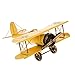 Produktbild Sharplace Metall Flugzeug Modell 21x22x9.5cm Doppeldecker Militärflugzeug für Kinder - Gelb