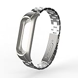 Beisoug für xiaomi mi band 3 mode edelstahl luxus handschlaufe metall armband
