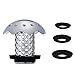 Produktbild PHIMIITA Abfluss-Haarfänger aus Edelstahl, für Abflussgrößen von 3,8 cm bis 4,3 cm, Edelstahl, Silber, 1