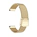 Produktbild Sansee Edelstahl solide Drahtgeflecht mit magnetischen Verriegelungshaken Magnetschleife Edelstahl Smart Watch Band für Daniel Wellington Classic Petite 32MM (Gold)
